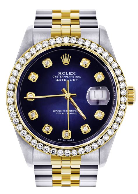 gold diamond mens rolex|rolex diamond bezel prices.